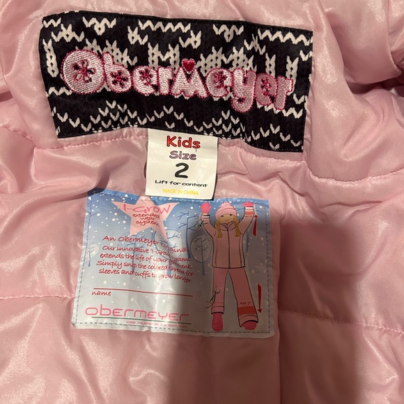 Girls Obermeyer ski jacket and bib - Picture 3 of 12